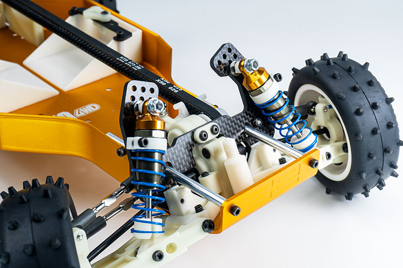 ビッグボアショック対応カーボンFショックタワー3㎜ (RC10 4WD)