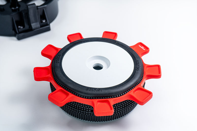 UFOタイヤラバーバンド（1/10･1/8バギー用）（赤）